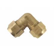 Spartan Male Elbow With Nuts 15mm Brass DR - EM15